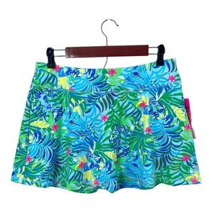 Lilly Pulitzer Aila Skort Via Parigi Sz M Tennis Pickleball Run Athletic